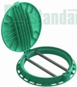 Люк Л-60.80.10-ПП садовый зеленый Домик кл. А (Арт. 35188-82Д)