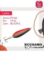 Блесна колебалка Kuusamo Latka 70/14 BLU/R-S