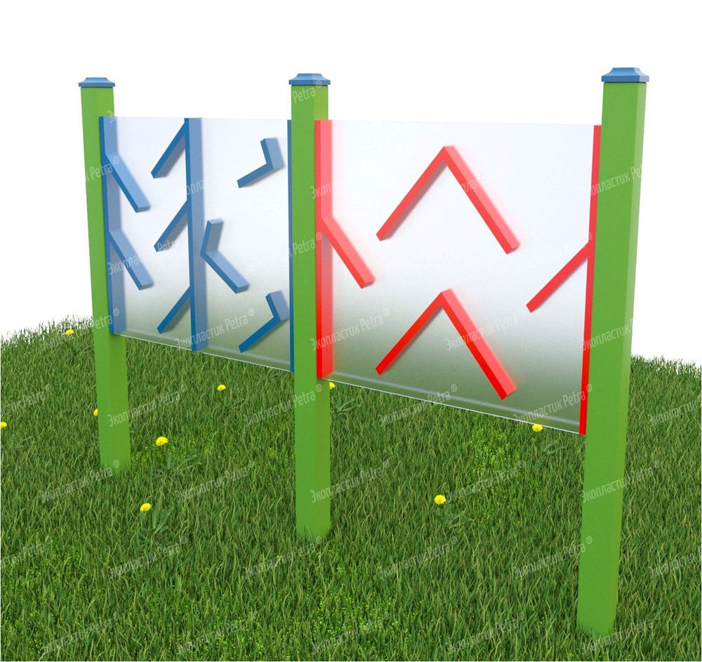 Уличный игровой развивающий модуль Подвижная стена