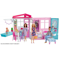 Barbie Dollhouse складной кукольный домик FXG54