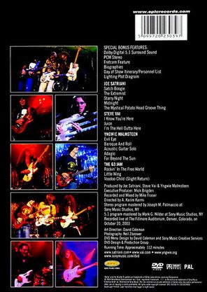 Joe Satriani, Steve Vai, Yngwie Malmsteen / G3 Live In Denver (DVD)