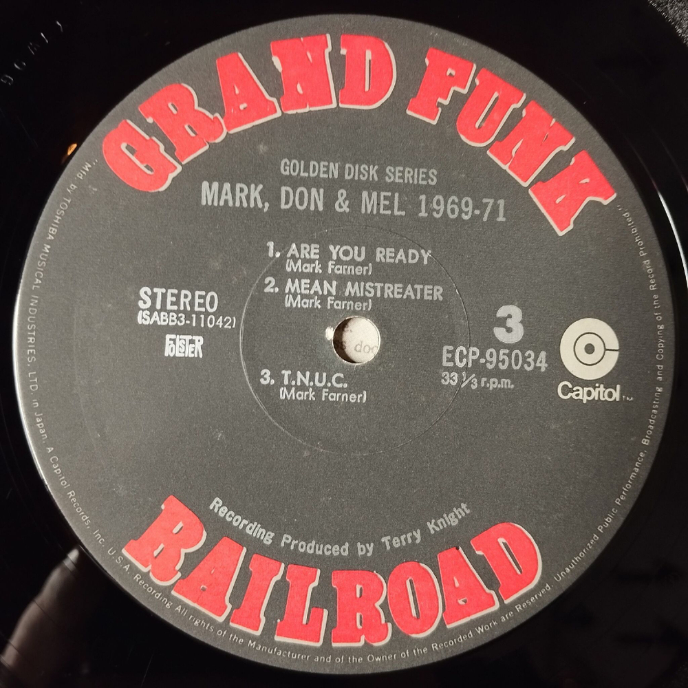 Винтажная виниловая пластинка LP Grand Funk Railroad Mark, Don and Mel 1969 71 (Japan 1972) (No Obi)