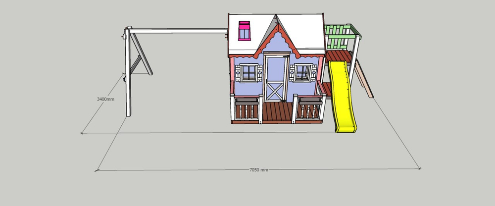 Домик Венди с балкончиком