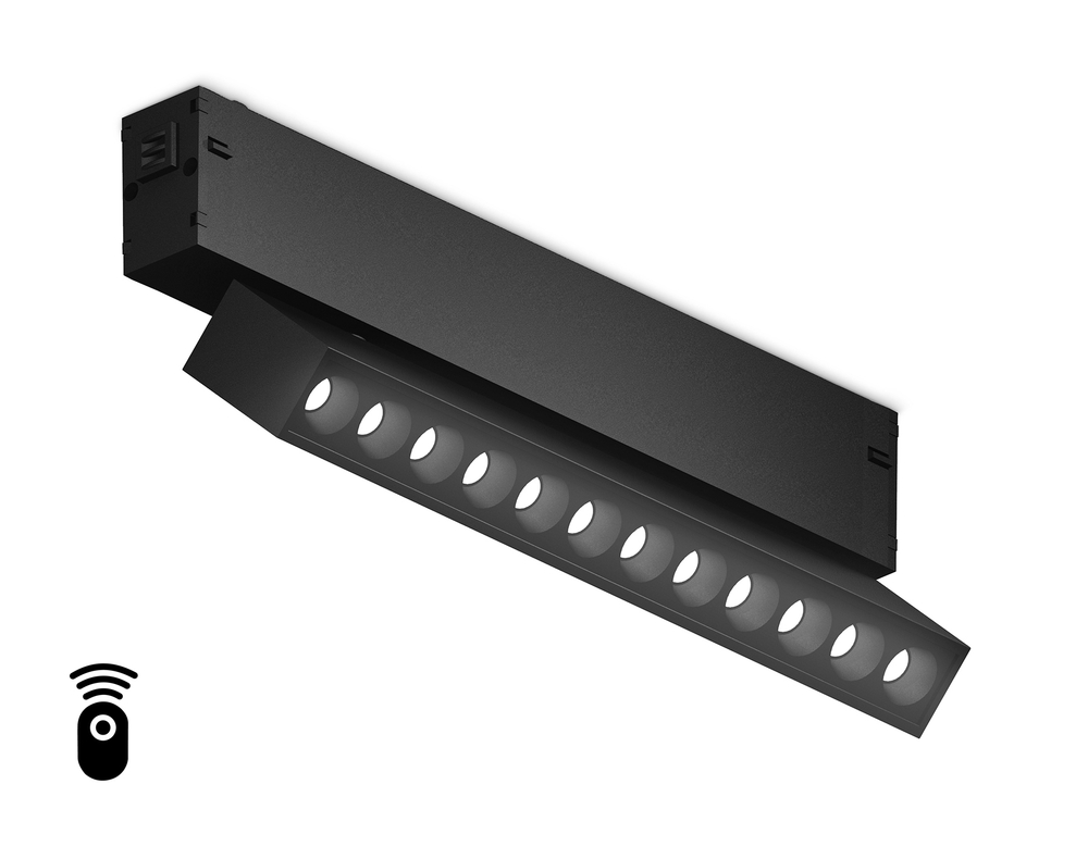 Светильник светодиодный для шинопровода Magnetic 220V GL1342 BK черный IP20 12W 3000K-6400K 24° 232*25*112