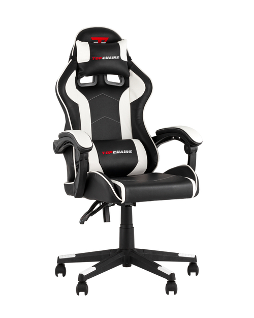 Кресло спортивное TopChairs Shadow черно-белый
