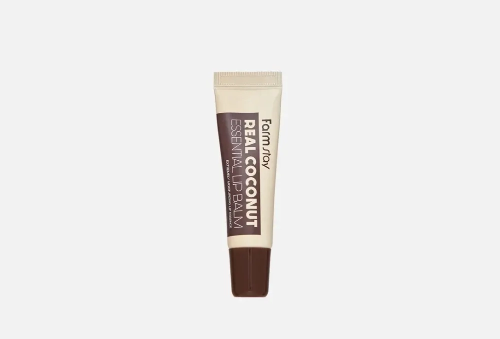 Farmstay Восстанавливающий бальзам c кокосовым маслом real coconut essential lip balm, 10 мл