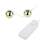 Золотистые шарики с вибрацией Goden Balls (Цвет: золотистый)