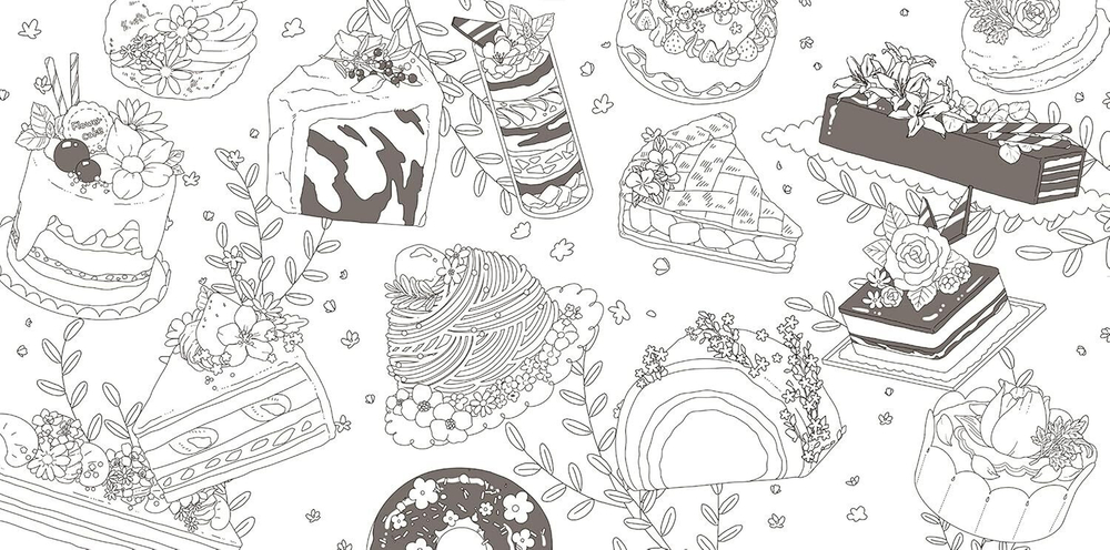 Koto no Ki Magure Flower Tour. Coloring Book