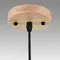 8053/1A SUSPENTIONI LN25 310 дерево/смоки металл/стекло Подвесной светильник E27 1*60W 220V NATANA