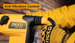 Перфоратор SDS-Max INGCO RH1200428 INDUSTRIAL 1200 Вт 2-10 Дж