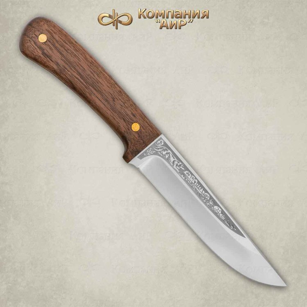 Нож АиР Лиса ЦМ 95х18 орех