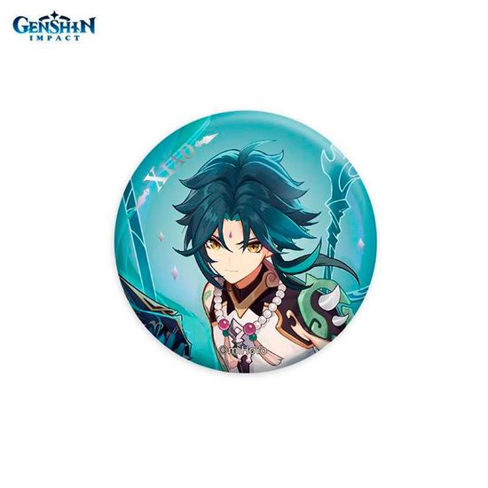 Значок Геншин Импакт Сяо / Genshin Impact Character Banner Art Can Badges The Vigilant Yaksha Xiao