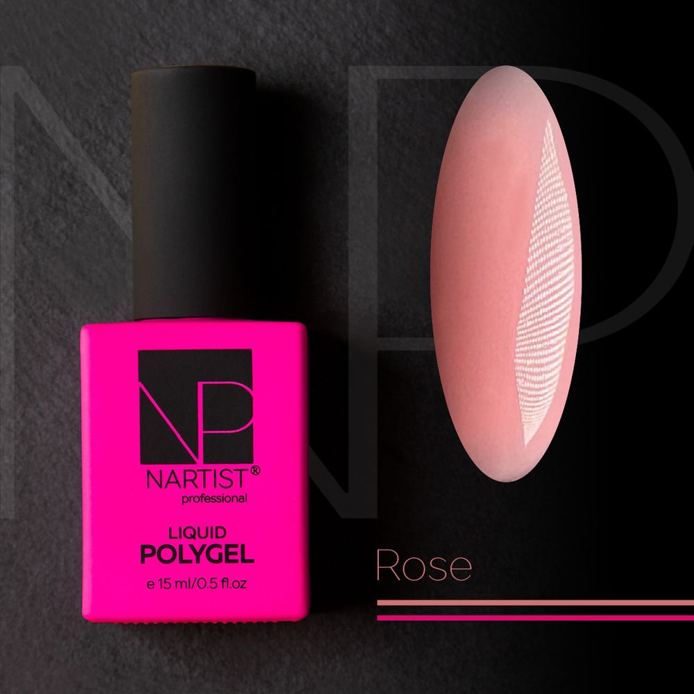 Nartist Polygel Liquid Rose 15 ml