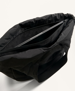 Oysho Сумка-шоппер с контрастной ручкой, черный