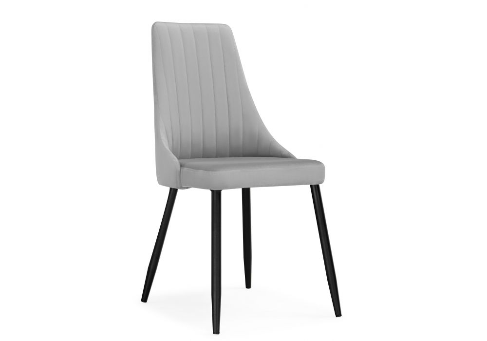 Стул на металлокаркасе Кора светло-серый / черный