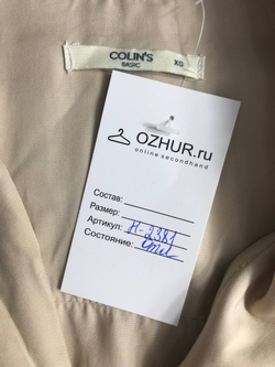 Рубашка Colins плотная, маркировка XS, визуально на 42 размер