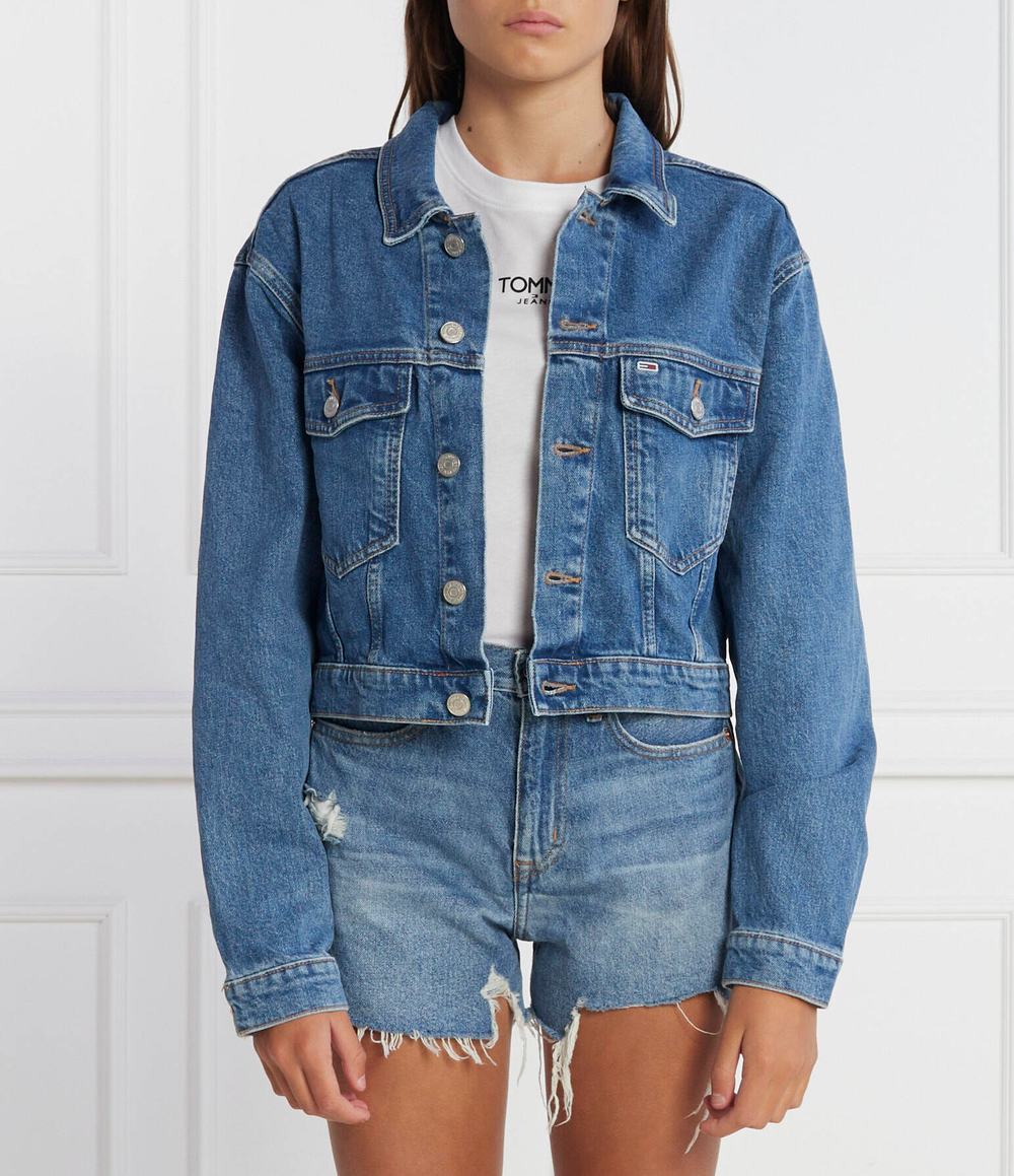 Джинсовая куртка Tommy Jeans - голубой(DW0DW16096)