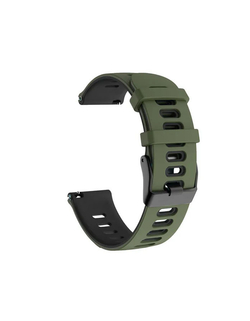 Ремешок 22 мм для GARMIN FR 255, 265, 45, Venu 2, Vivoactive 4 / SUUNTO 5, 9 Peak / COROS Apex 2 Pro, Apex Pro, Apex46mm , Pace 3 (Хаки/Черный)
