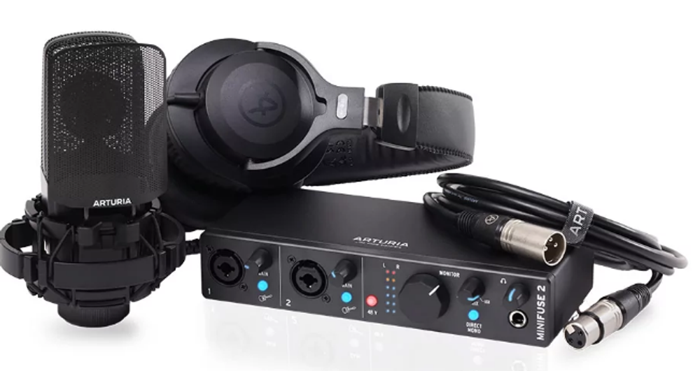 Аудиоинтерфейс  Arturia MiniFuse Recording Pack Black