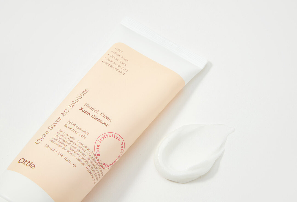 Очищающая пенка для проблемной кожи лица Ottie, Blemish Clean Foam Cleanser 120мл