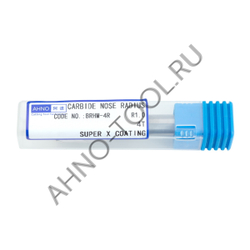 Фреза твердосплавная  12мм (L=75, l=30, хв=12) Z4 35° по закаленной стали, с радиусной фаской BRHM-4