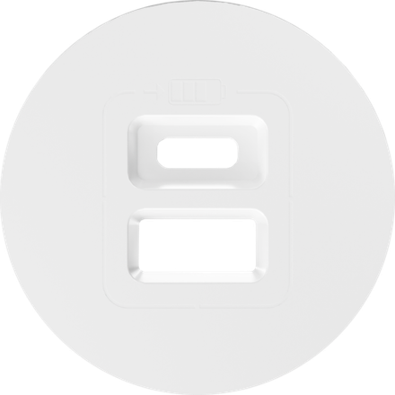 Накладка для розеток USB,  глянцевый белый,  серия D16