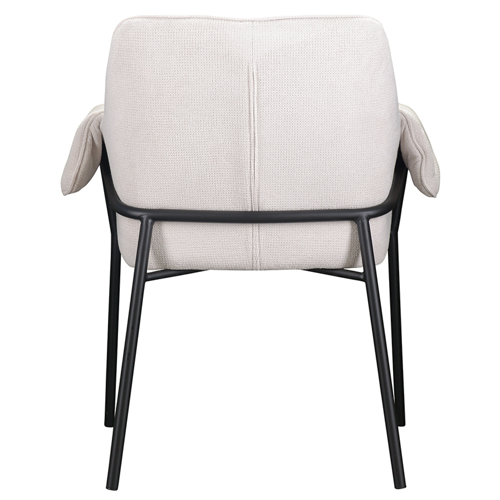 Стул Bergenson Bjorn Aline, шенилл, молочный