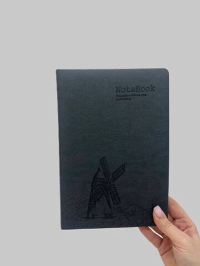 Блокнот 112 л. В5 25*17,5 см лин. т.серый (7674-7)