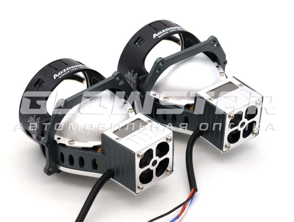 Билед модули Aozoom Black Warrior New 3.0 дюйма, 2 чипа, 5500K, 12V, 55W/65W, крепление 3R (комплект, 2шт)