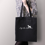 Тканевая сумка "Эрдельтерьер - сердечный ритм"