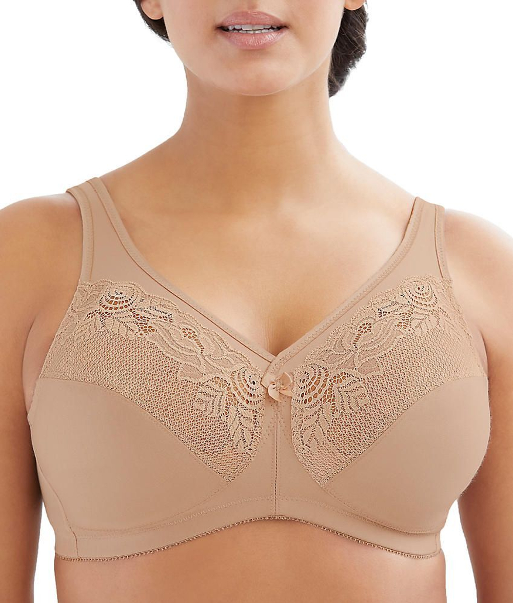 Бескаркасный бюстгальтер-минимайзер (Размер: 85F) (Цвет: коричневый)