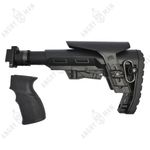 Комплект: Телескопический приклад на Сайгу/АК без завышения, Alpha, K.Arma