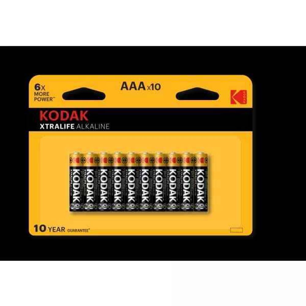 Батарейки алкалиновая Kodak LR03-8+2BL XTRALIFE Alkaline 10шт
