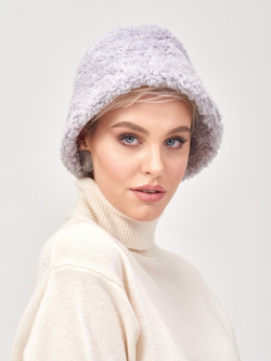 Премиальная Панама теплая из шерсти мериноса, серая, SilverFox