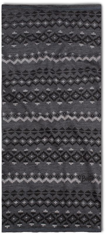 Тонкий шерстяной шарф-труба Buff Wool Move lightweight Faizen Grey Фото 6