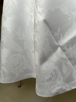 Скатерть 220 и 12 салфеток Palombella Brenda белые