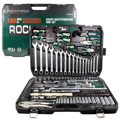 Набор инструментов 180пр.1/4''&amp;3/8''&amp;1/2''180пр. (6-гран.)(4-32мм) RockForce##Rock FORCE RF-41802-5