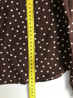 Блузка Calista в модный горошек, визуально 44 размер