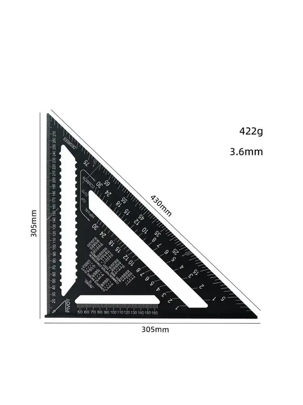Угольник Свенсона алюминиевый 305мм