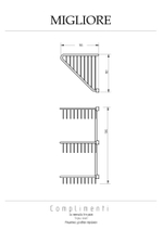 Полка Migliore Complementi 22043 хром