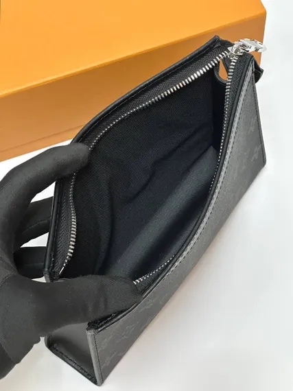 Бумажник Louis Vuitton Gaston Wearable, черно-серый