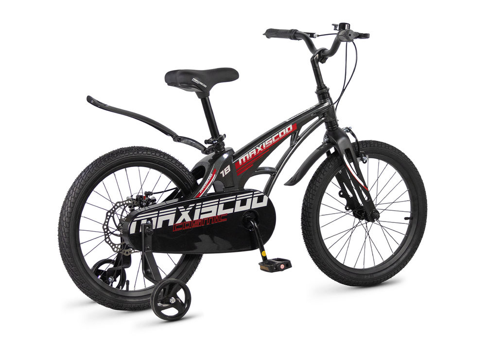 Велосипед 18'' Maxiscoo COSMIC Стандарт Черный Глянцевый (2026)