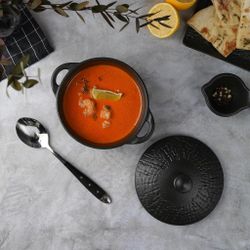 Бульонница 500 мл d 14 см h7 см с крышкой Black Raw Wood P.L. Proff Cuisine [6]