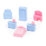 Набор мебели для кукол №1 6эл. в пакет (Полесье)