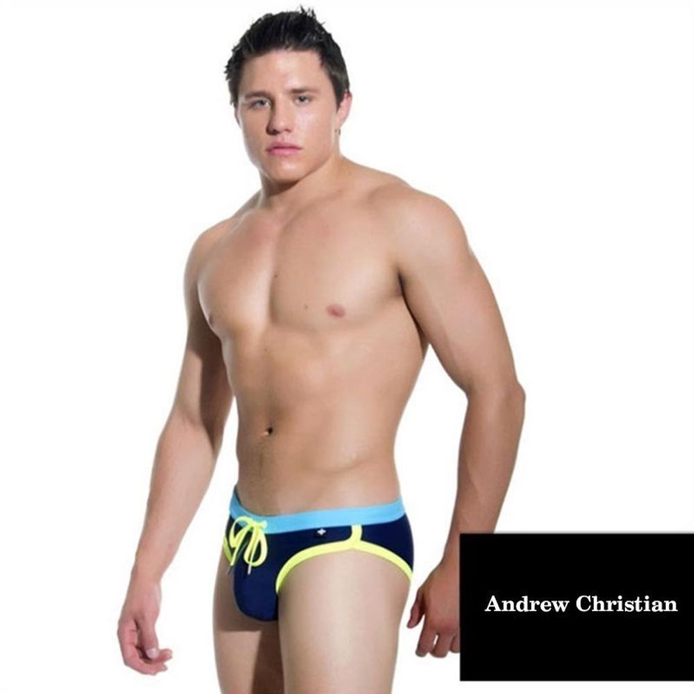 Мужские плавки темно-синие Andrew Christian Blue