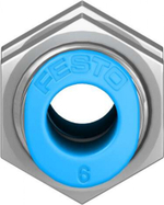 Муфта цанговая для панельного монтажа прямая Festo QSMS-6-100 (комплект 100 шт)