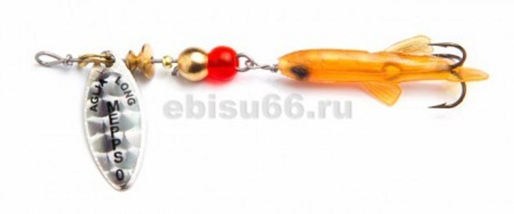 Блесна вращающаяся Mepps AGLIA LONG Mini Saumon, 0, S