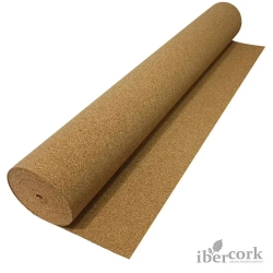 Пробковая подложка 2 мм IBERCORK, Португалия, под ламинат и паркет, рулон 10 кв.м, натуральная тепло- и шумоизоляция