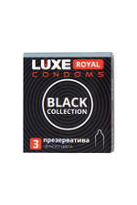 Черные презервативы LUXE Royal Black Collection - 3 шт.