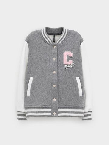 жакет  для девочки  КР 302833/серый меланж к603